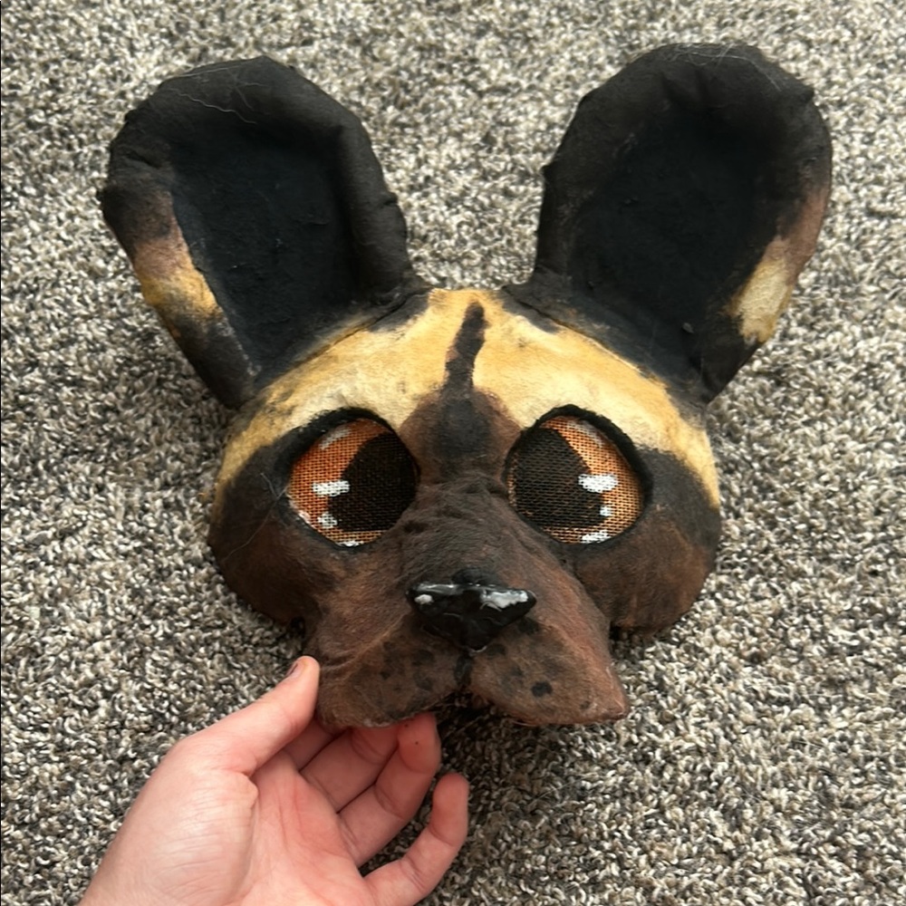African wild dog mask!